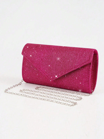 Bling Metal Chain Crossbody Bag